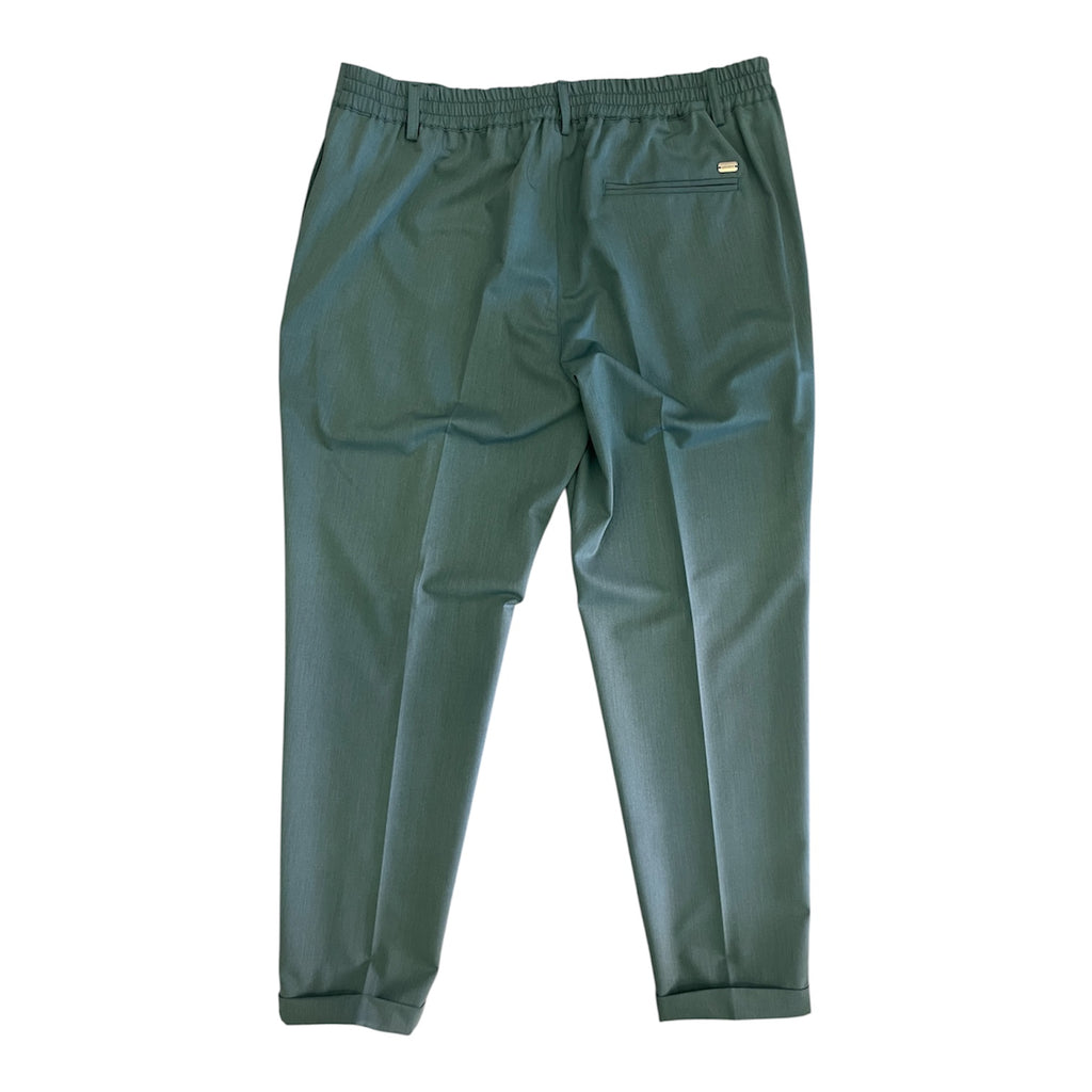 Pantalone Chino SYST  con Vita Elasticizzata SMERALDO