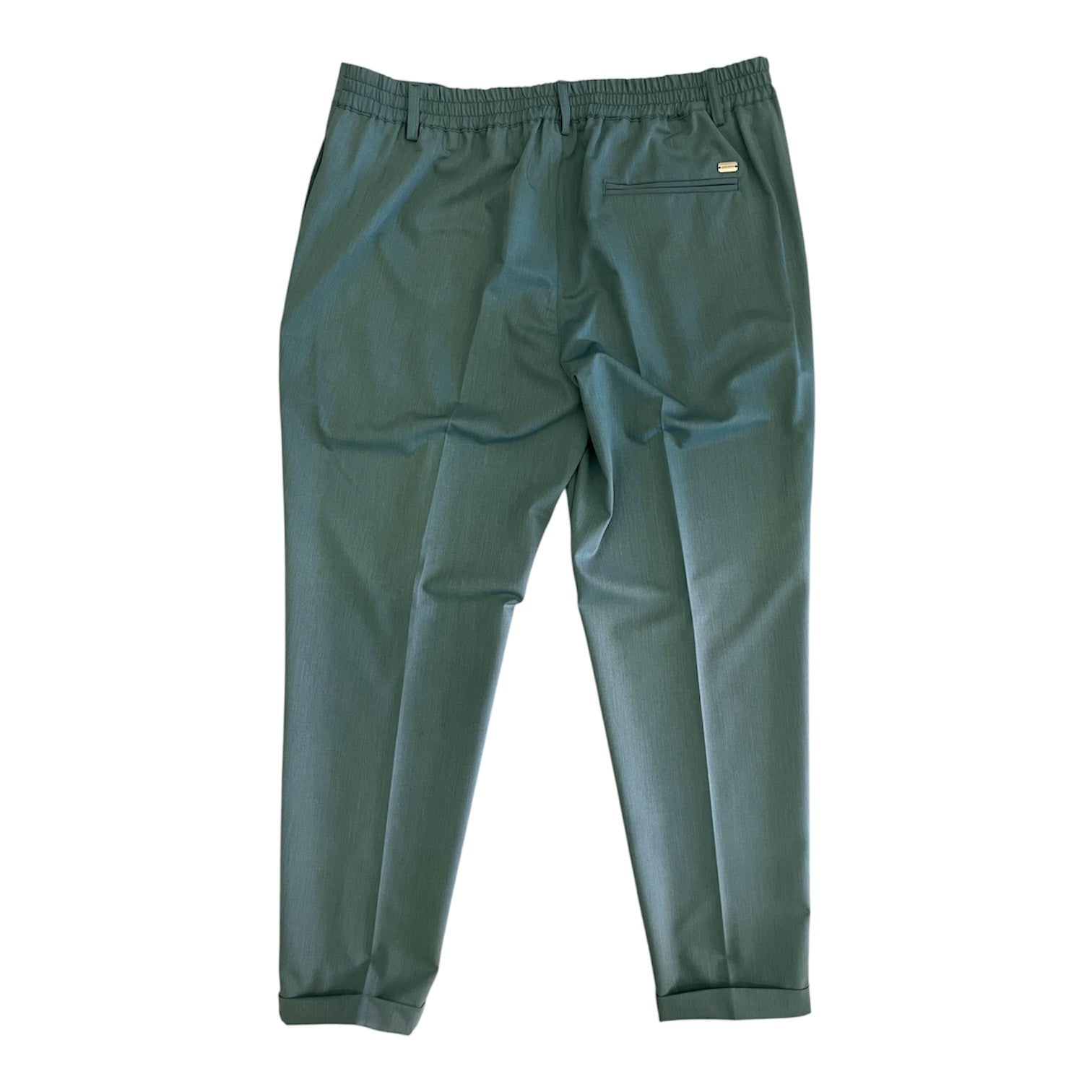 Pantalone Chino SYST  con Vita Elasticizzata SMERALDO