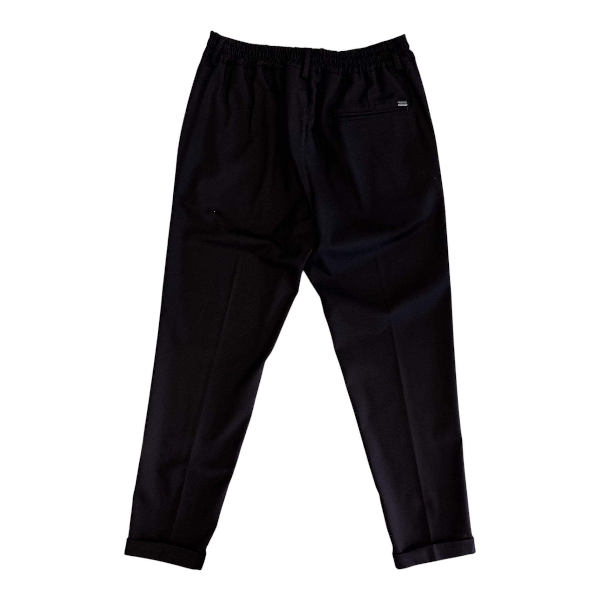 Pantalone Chino SYST  con Vita Elasticizzata NERO