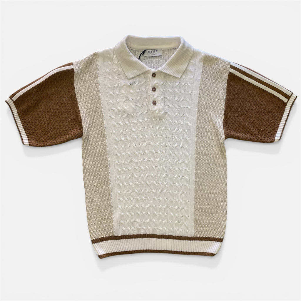 Polo SYST In Filo Intrecciata Panna