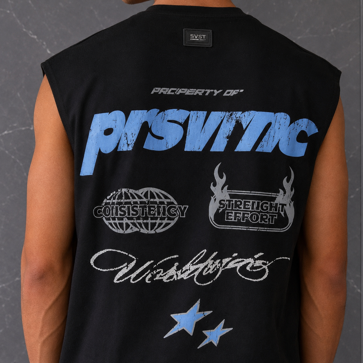 T-Shirt SYST Giromaniche Nera