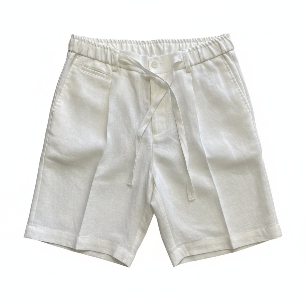 Bermuda in Lino BIANCO – Comfort Estivo Premium