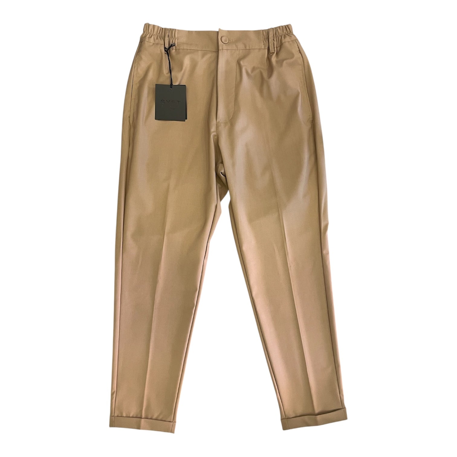 Pantalone Chino SYST  con Vita Elasticizzata BEIGE