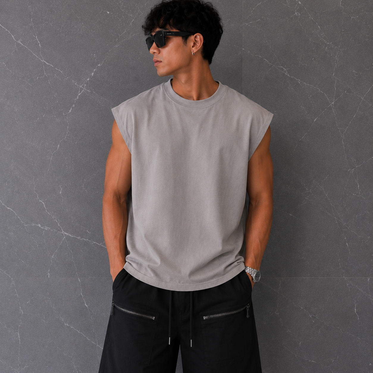 T-Shirt SYST Giromaniche Grigia