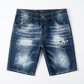 Bermuda Denim Distressed "Paint Splatter" – DPZ