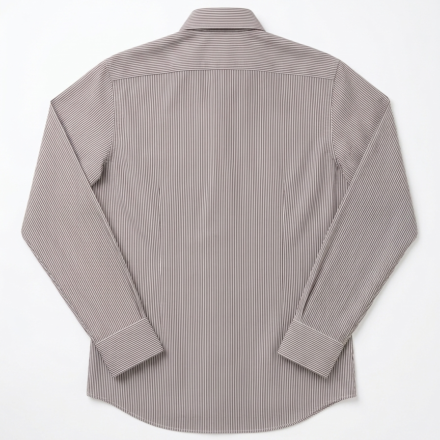Camicia Sartoriale Jhon Ferretto  – Righe Marroni e Bianche