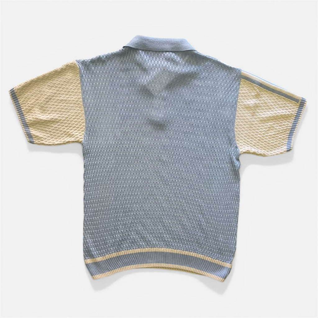 Polo SYST In Filo Intrecciata Azzurra
