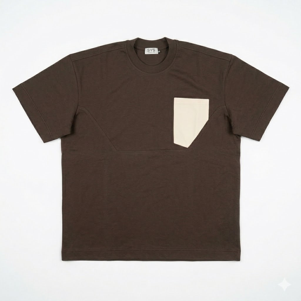 T-Shirt SYST Taschino a Contrasto