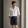 Bermuda in Lino Blu – Comfort Estivo Premium