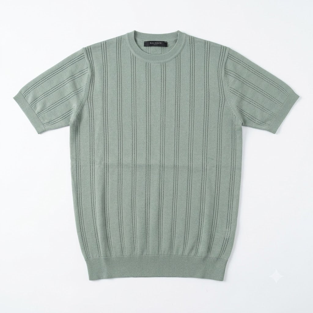 T-SHIRT TRAFORATA IN FILO