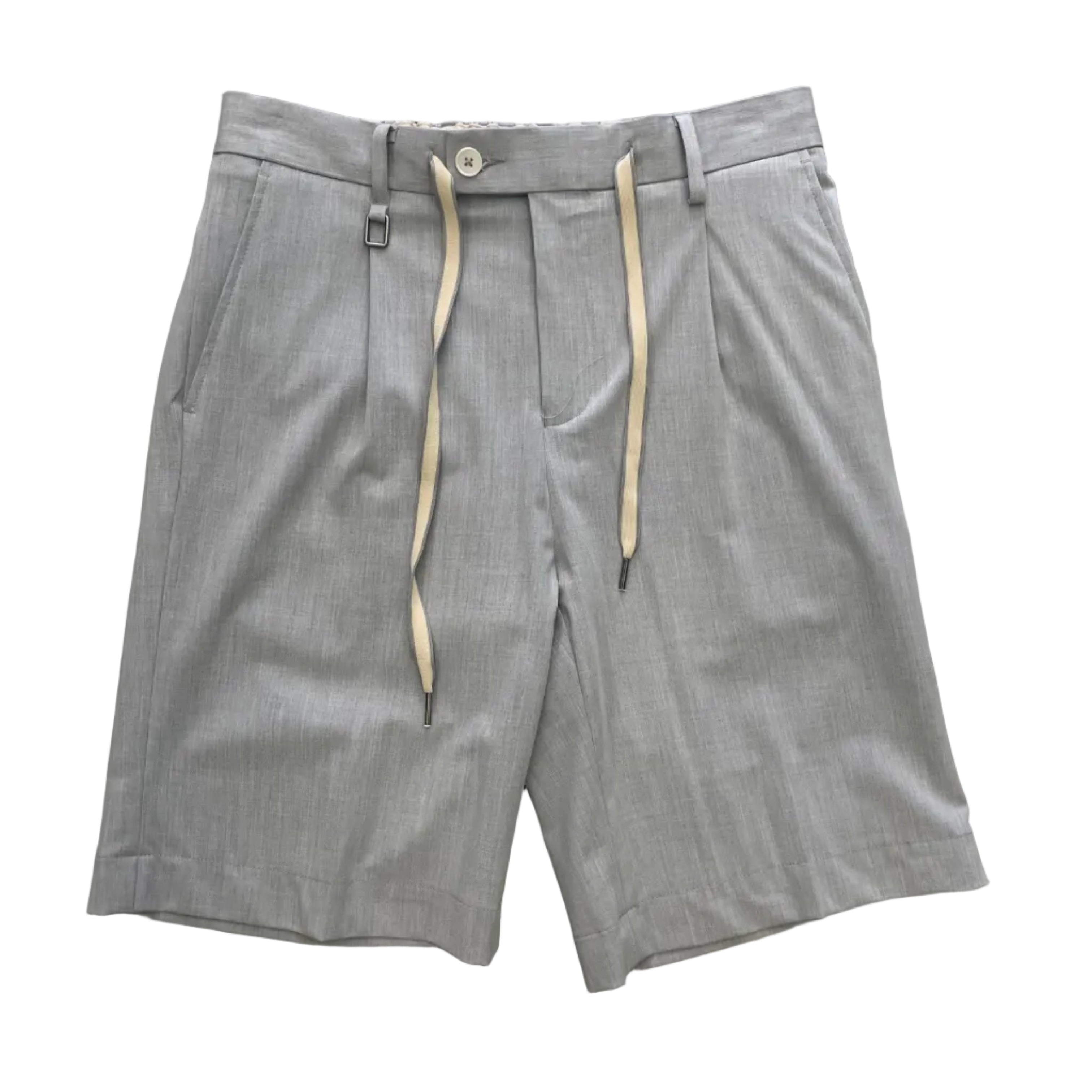 Bermuda Sartoriale Fluido con Coulisse – Perla