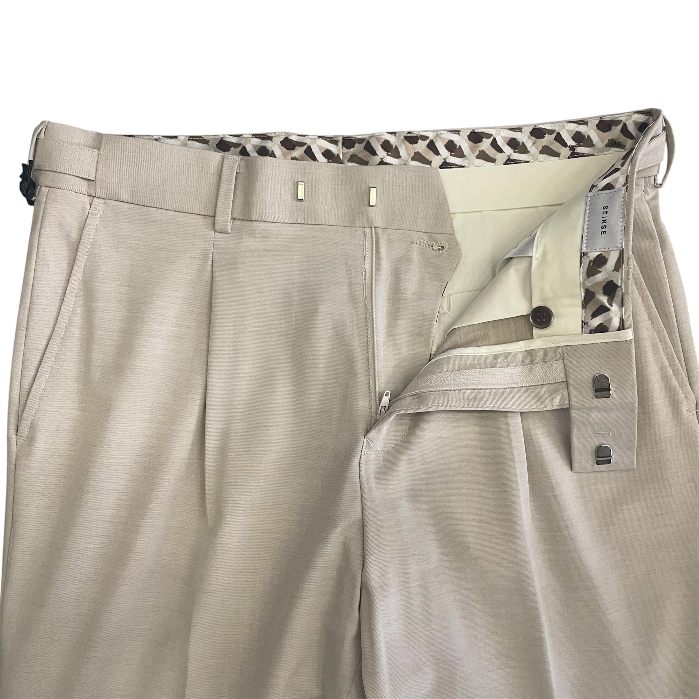 Pantalone SEINSE Stretch a Gamba Dritta ECRU