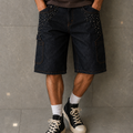 Bermuda Denim Borchiato