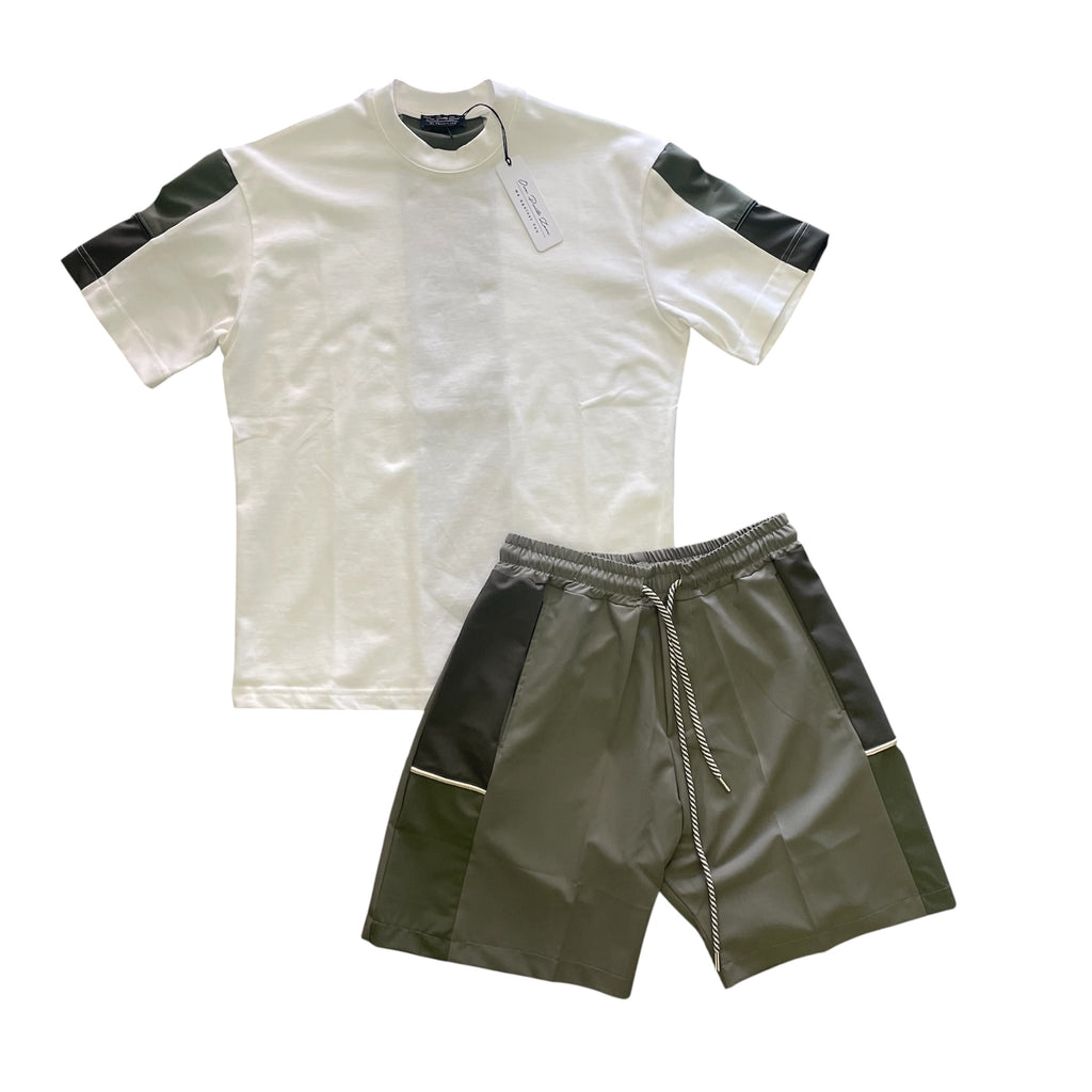 Completo  Uomo Black Sand – T-shirt & Bermuda Coordinati SALVIA