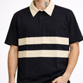 Polo Bicolor in Cotone con Colletto a Contrasto