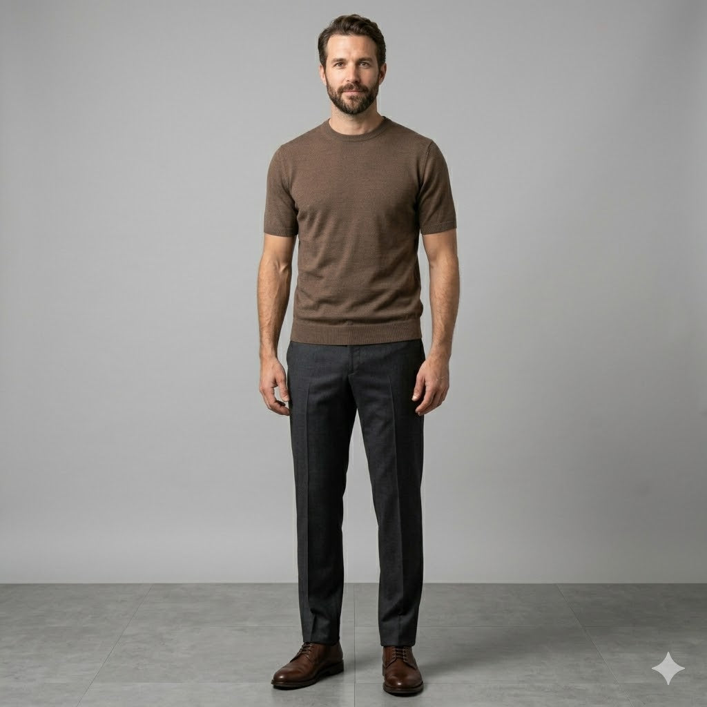 T-SHIRT SEINSE BASIC IN FILO FANGO
