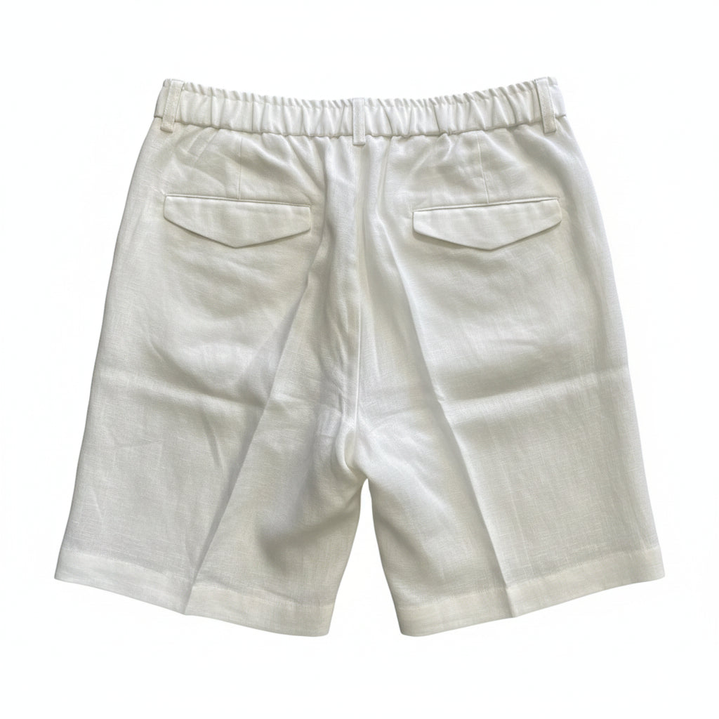 Bermuda in Lino BIANCO – Comfort Estivo Premium