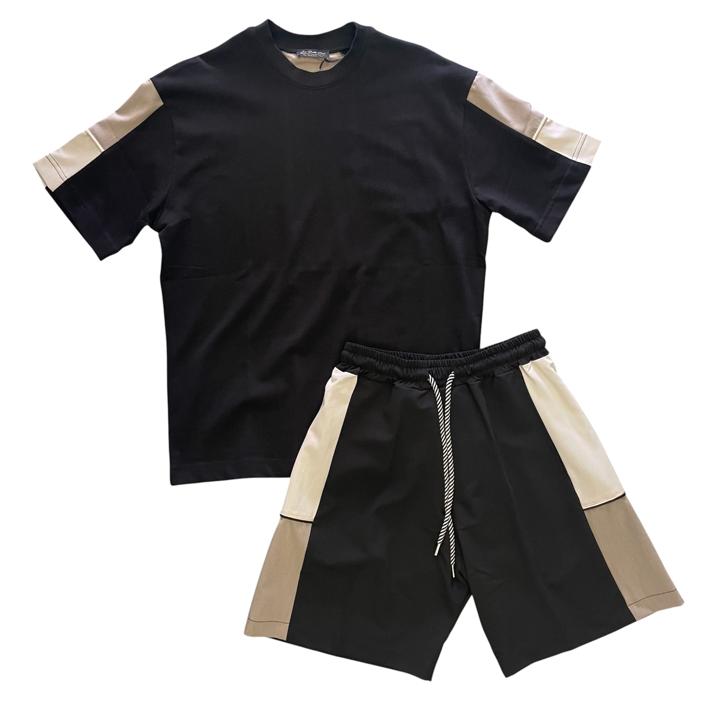 Completo  Uomo Black Sand – T-shirt & Bermuda Coordinati