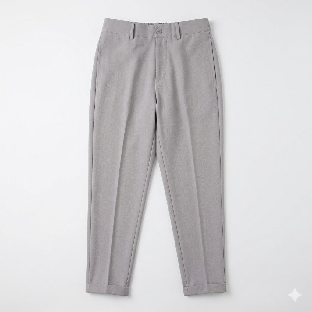 Pantalone Chino SYST  con Vita Elasticizzata GRIGIO CHIARO