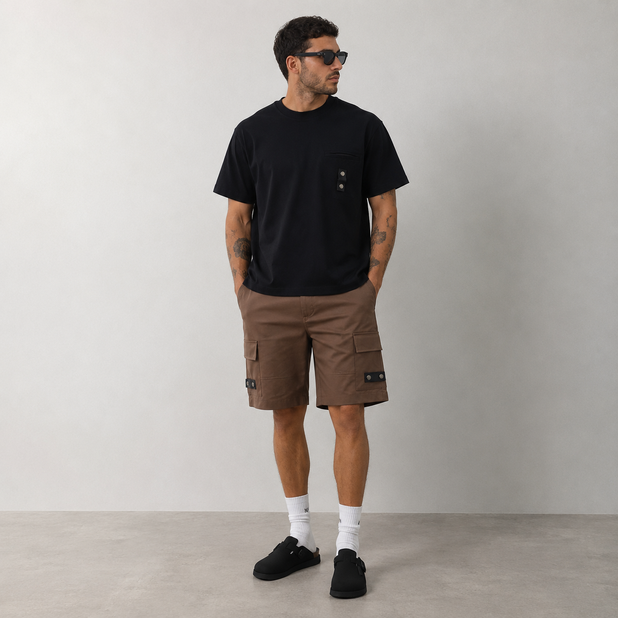 Completo SYST  T-shirt & Shorts Tabacco
