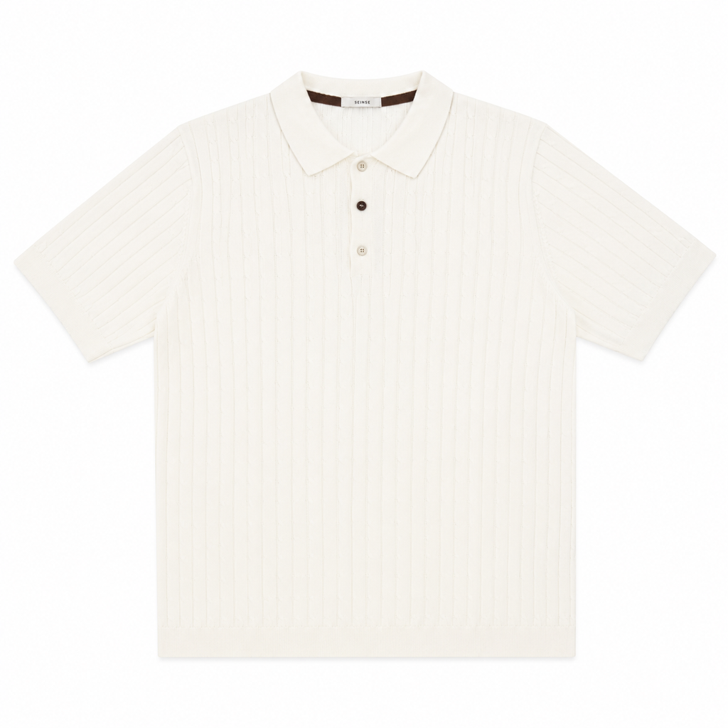 Polo SEINSE in FilO di Cotone Intrecciato
