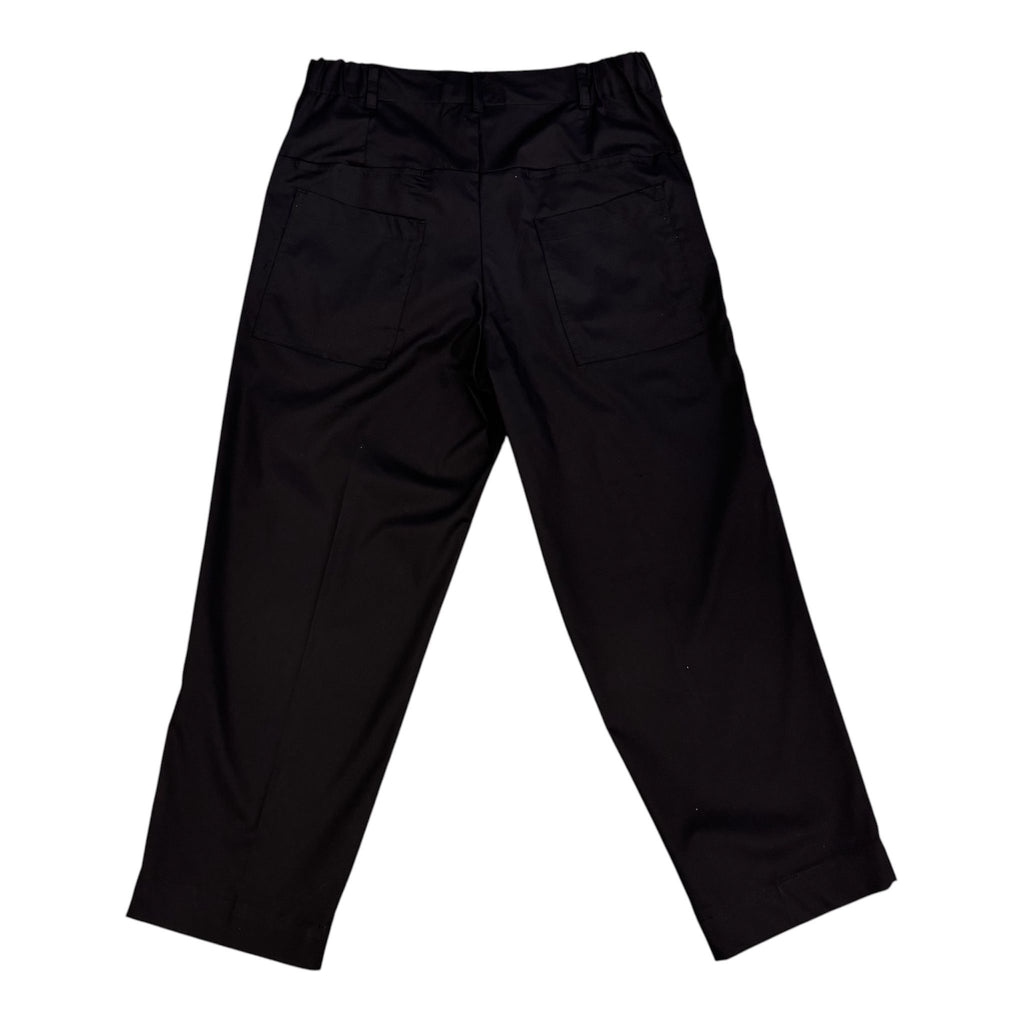 Pantalone PRIME Chino "Techno-Cotton" a Doppia Pinces – Black Edition