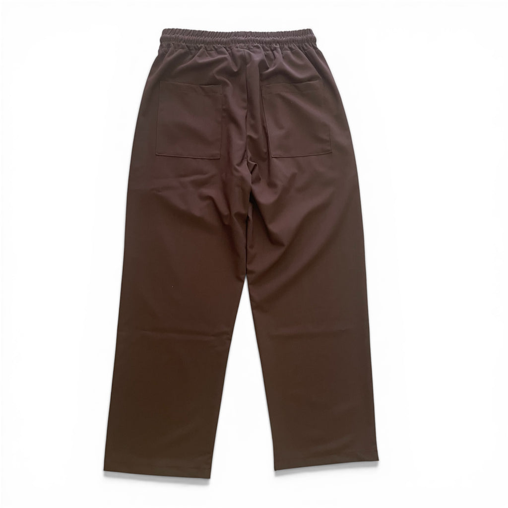 Pantalone Wide-Leg Comfort Con Laccio Fondo Largo  Moro