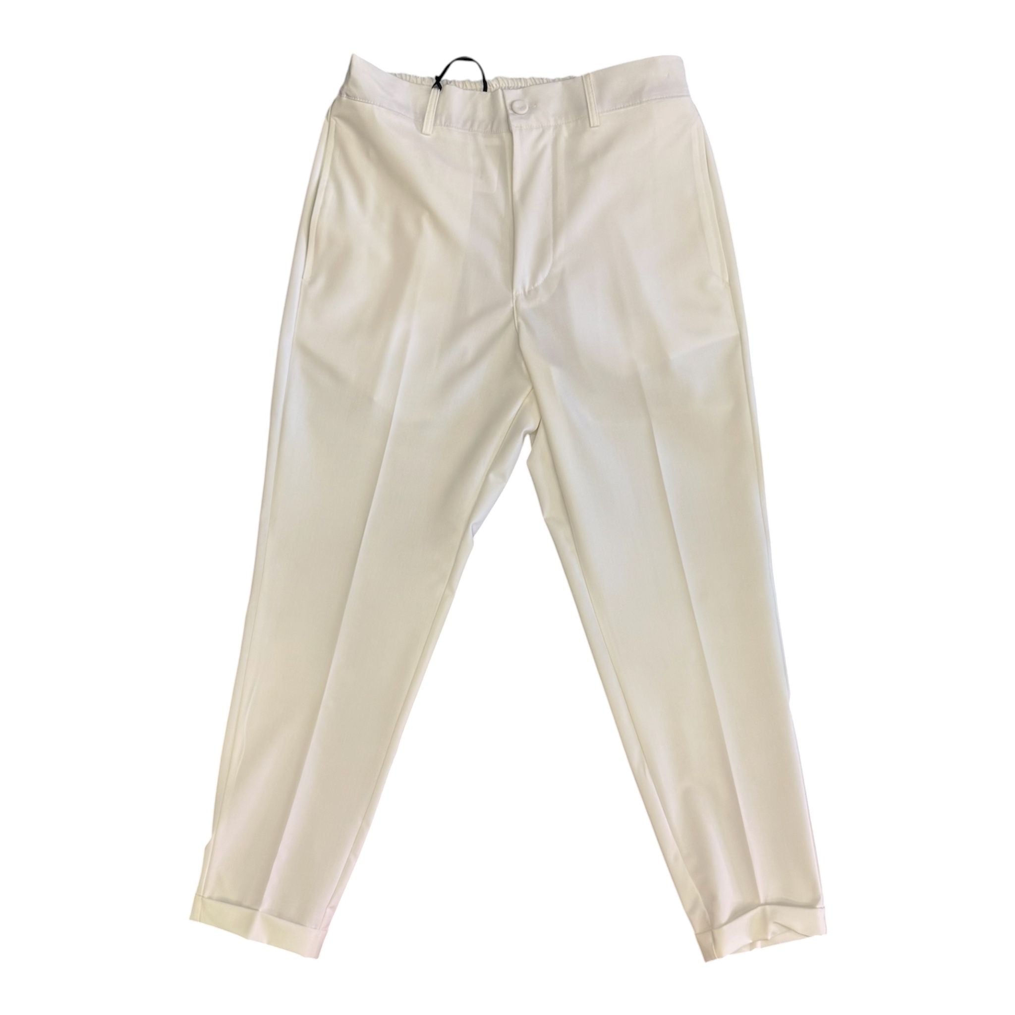 Pantalone Chino SYST  con Vita Elasticizzata Bianco
