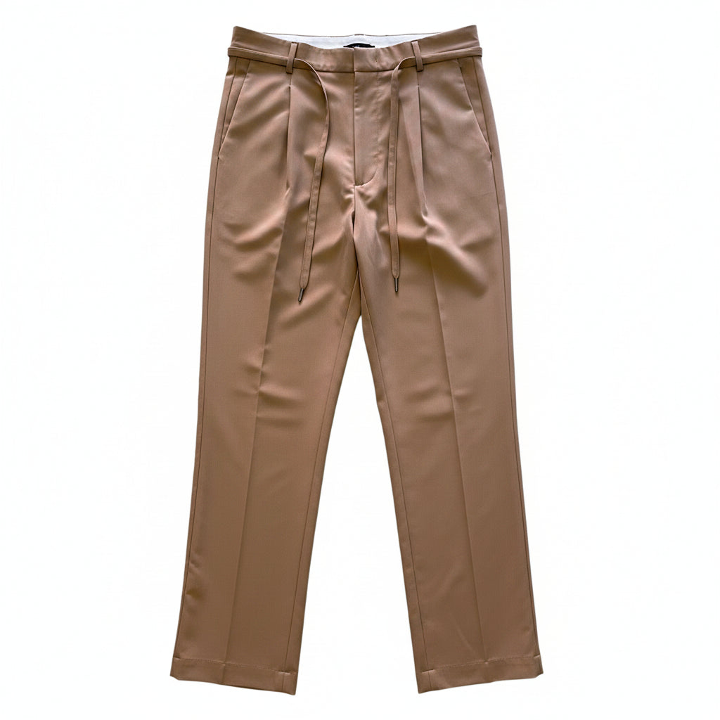 Pantaloni PRIME Tailored con Coulisse Esterna – Camel