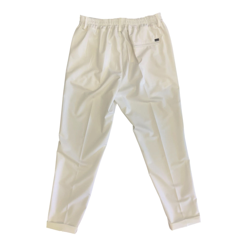 Pantalone Chino SYST  con Vita Elasticizzata Bianco