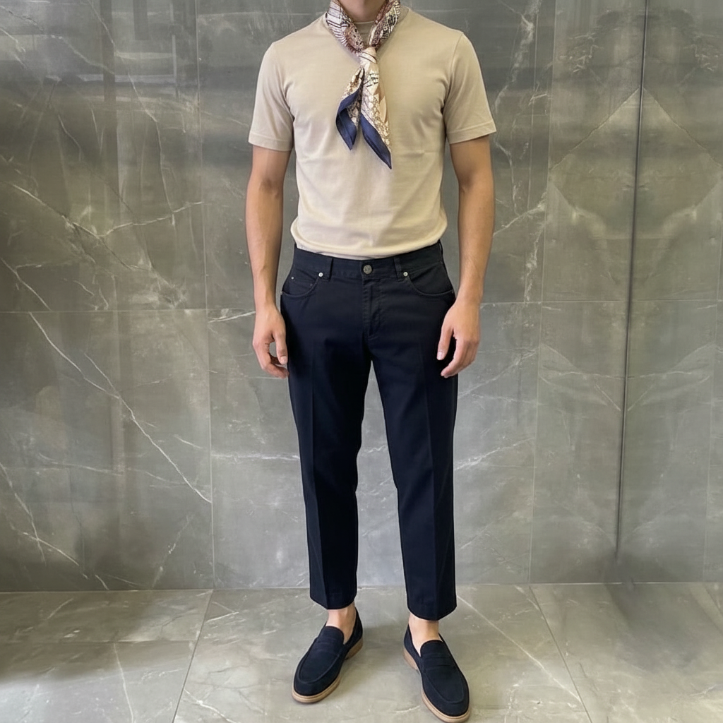 Pantalone LEXY Capri BLU