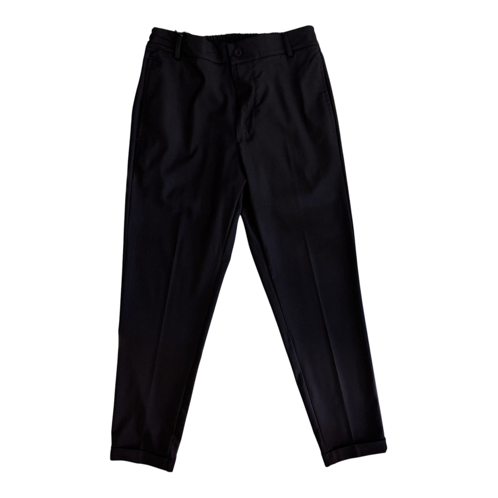 Pantalone Chino SYST  con Vita Elasticizzata NERO