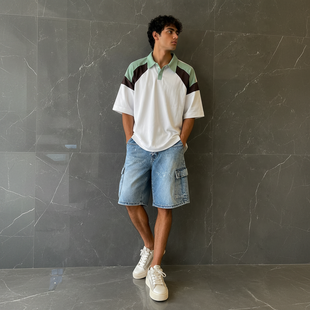 Polo SYST Verde Acqua-Panna