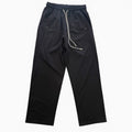 Pantalone Wide-Leg Comfort Con Laccio Fondo Largo Nero