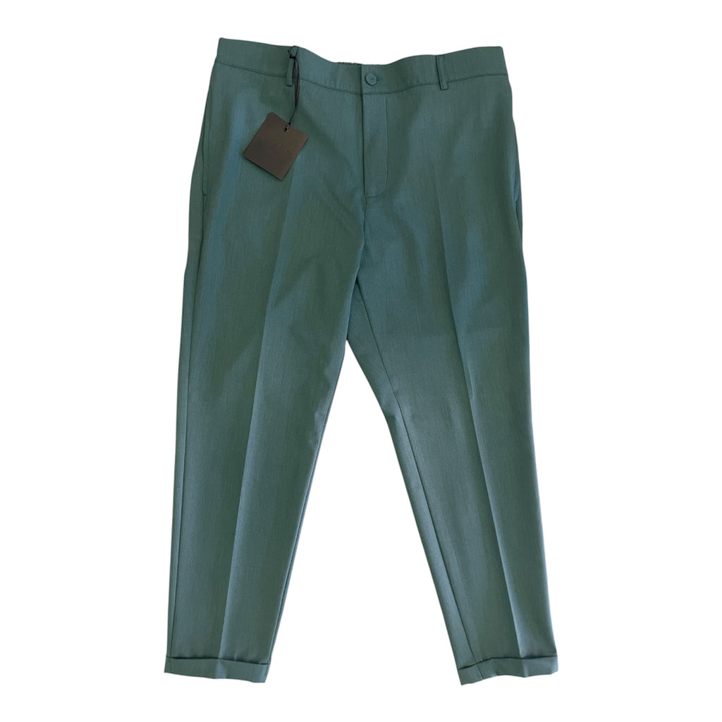 Pantalone Chino SYST  con Vita Elasticizzata SMERALDO