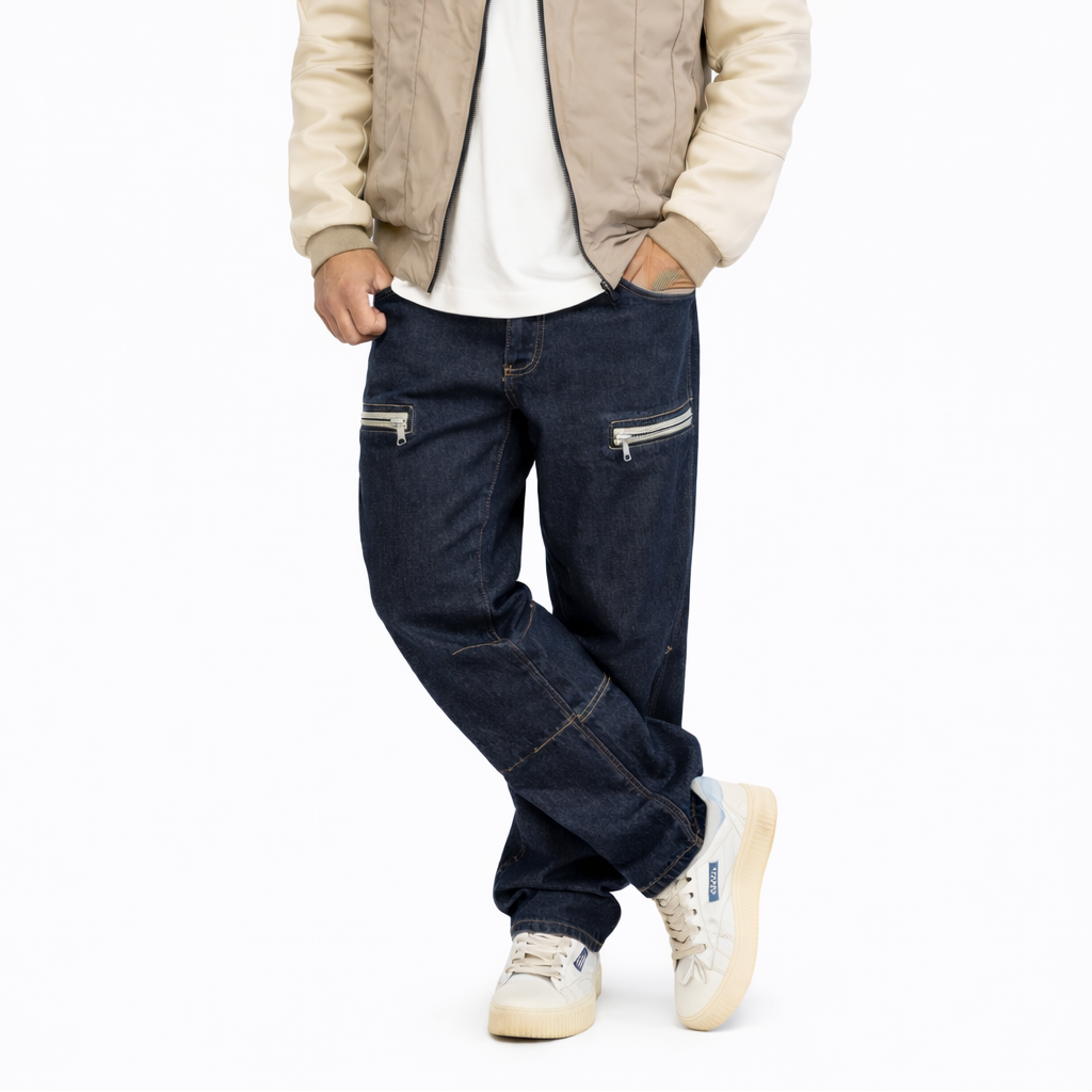 Jeans Baggy SYST Lavaggio 0 con Zip Utility