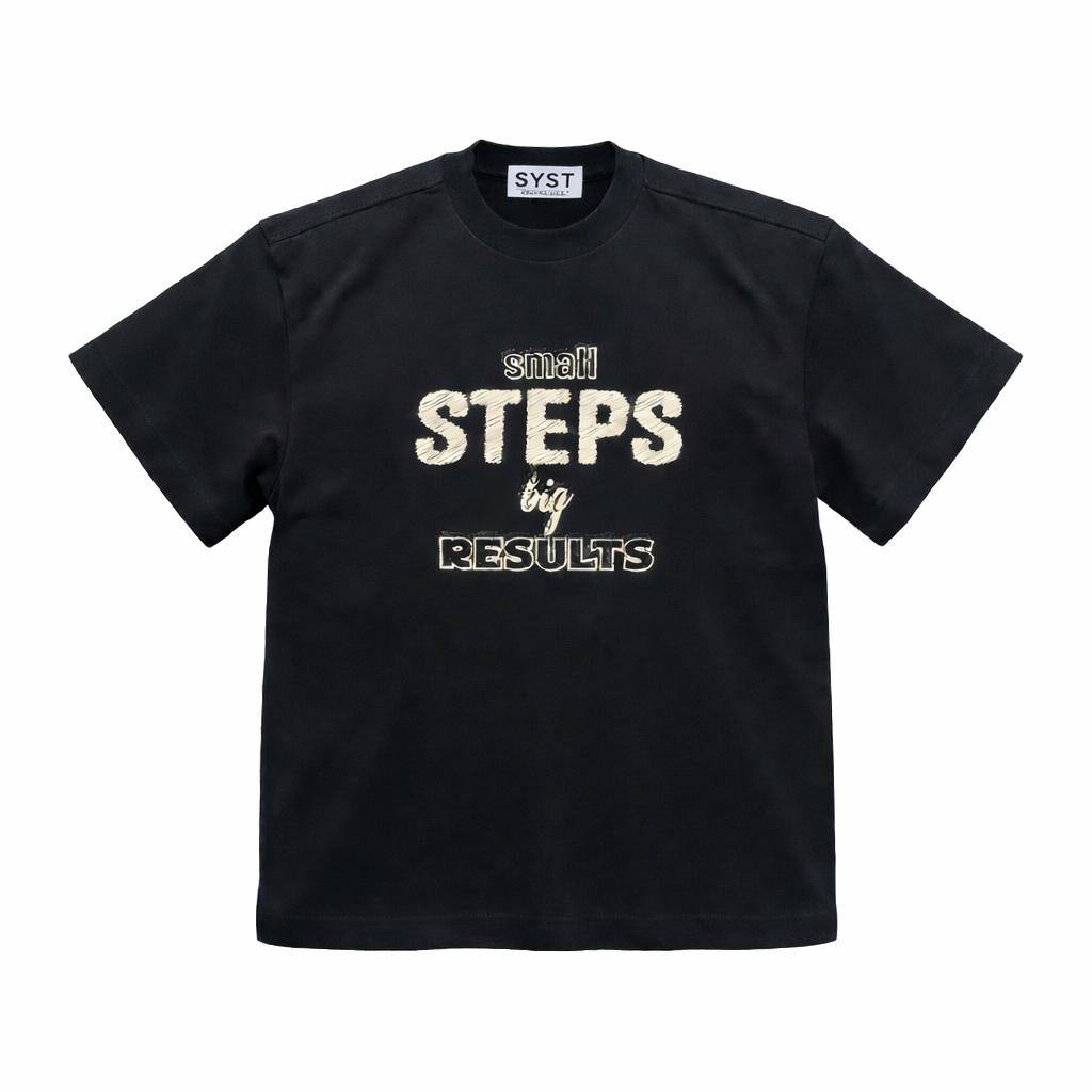 T-Shirt SYST Steps Nera