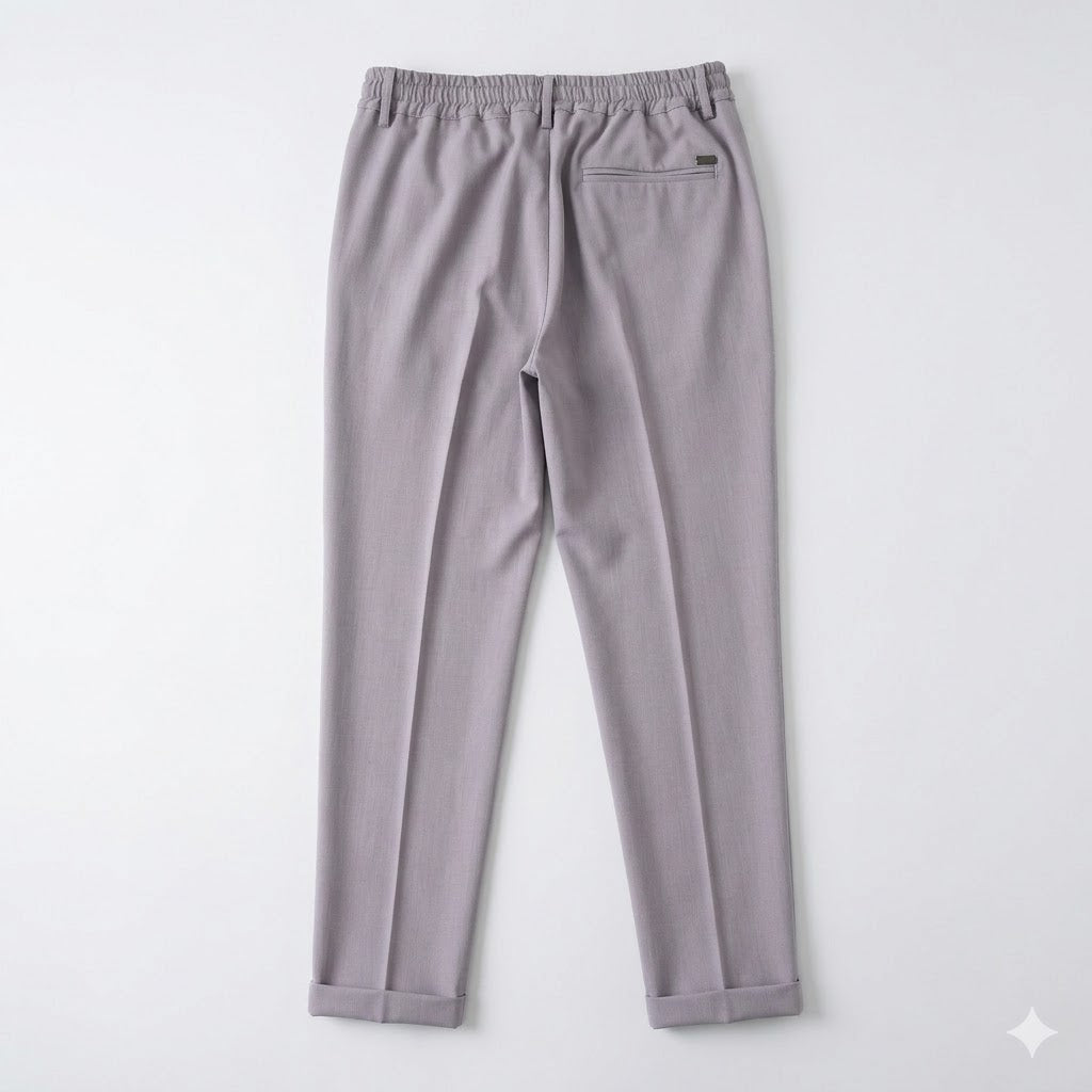 Pantalone Chino SYST  con Vita Elasticizzata GRIGIO CHIARO