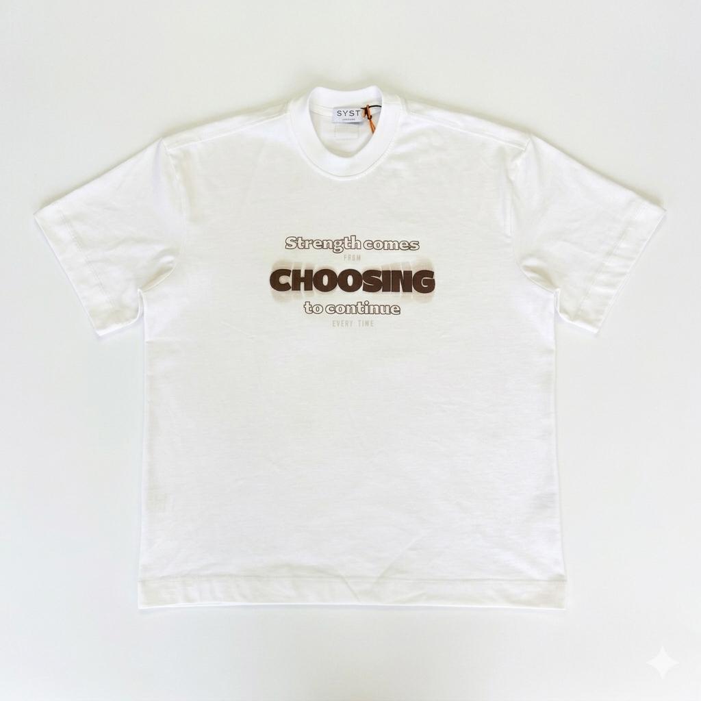 T-Shirt SYST CHOOSING Panna