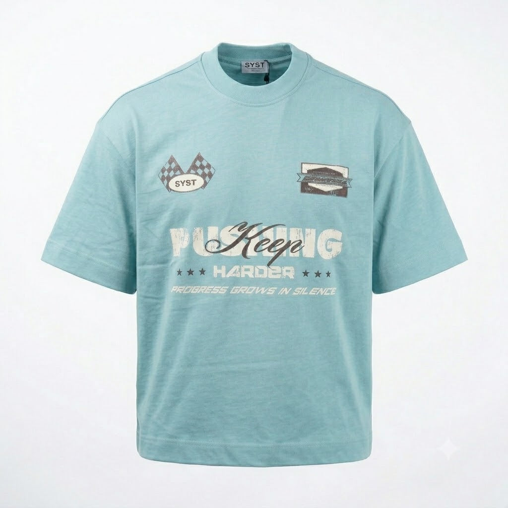 T-Shirt SYST Keep Azzurra