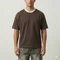 T-Shirt SYST con Collo a Contrasto e Dettagli Premium