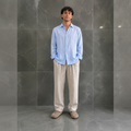 Pantalone Lino Ampio BEIGE