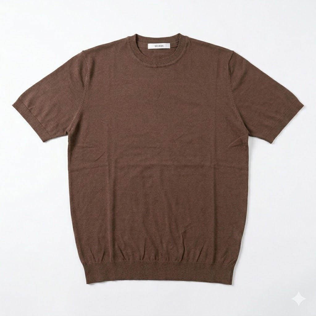 T-SHIRT SEINSE BASIC IN FILO FANGO