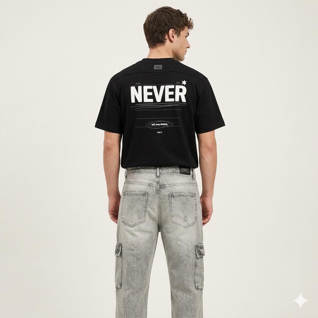 Jeans Baggy  Cargo SYST Acid Wash
