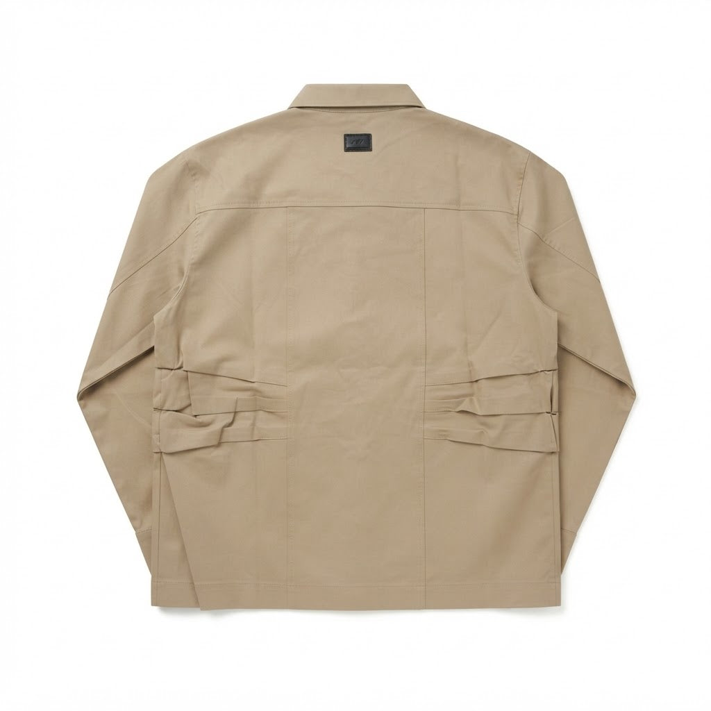Overshirt Drappeggio e Taglio Vivo