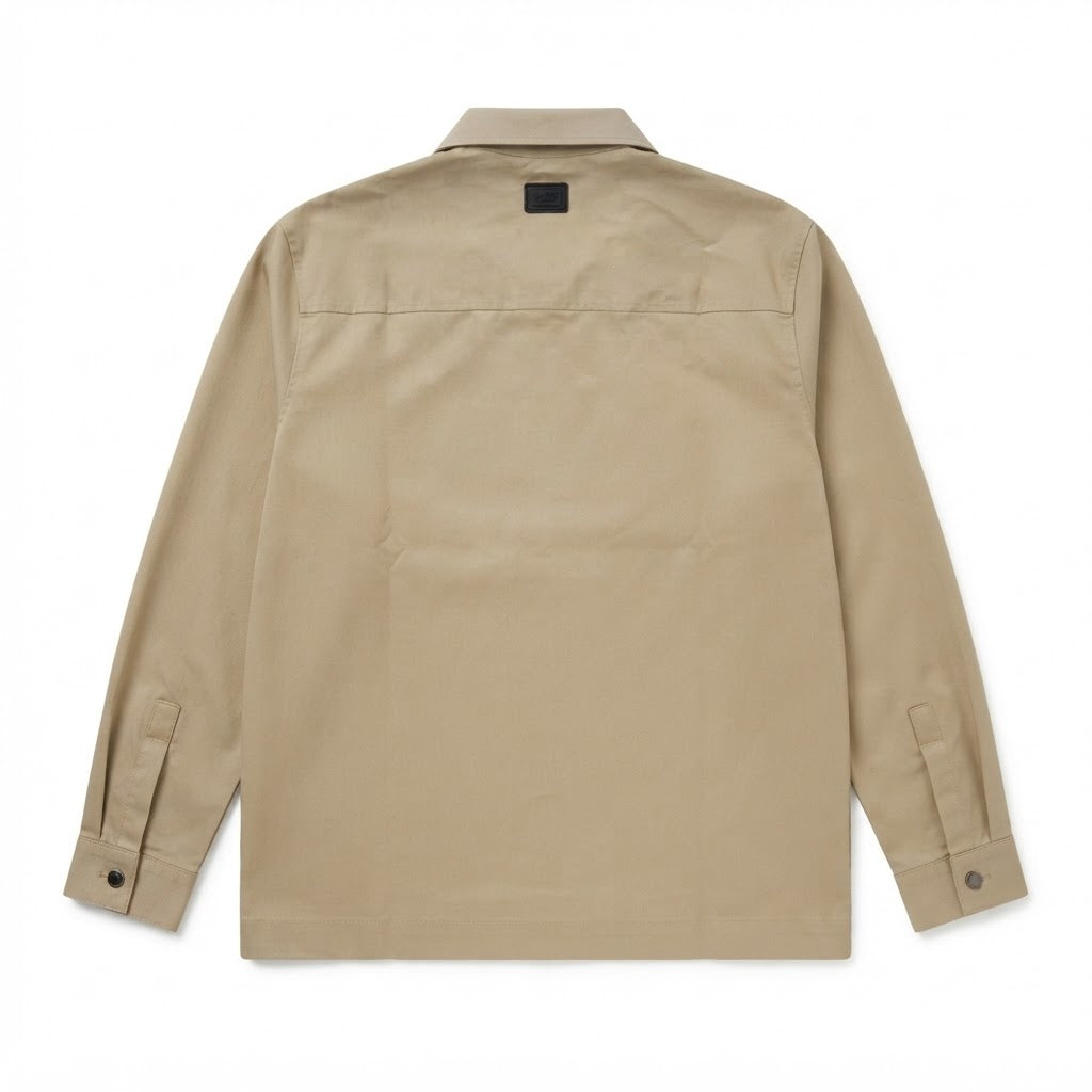 Giacca Overshirt con Zip e Bottoni a Pressione  SYST