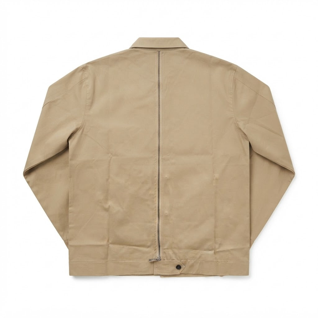 Overshirt in Cotone Stretch  con Zip Posteriore