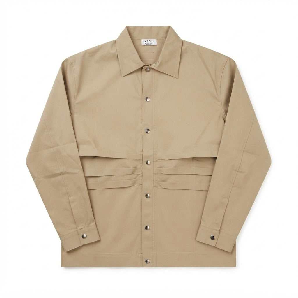 Overshirt Drappeggio e Taglio Vivo